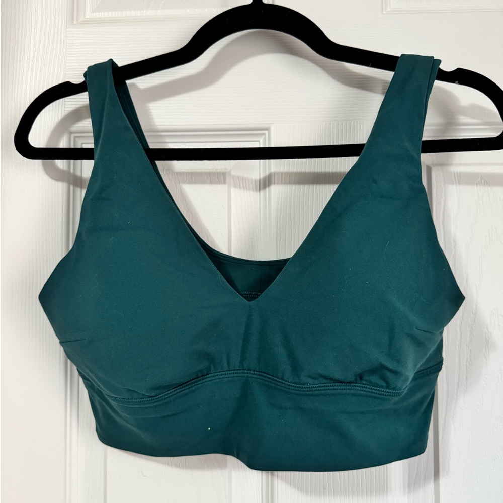 Lululemon align v neck bra top storm teal - C/D cup